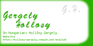 gergely hollosy business card